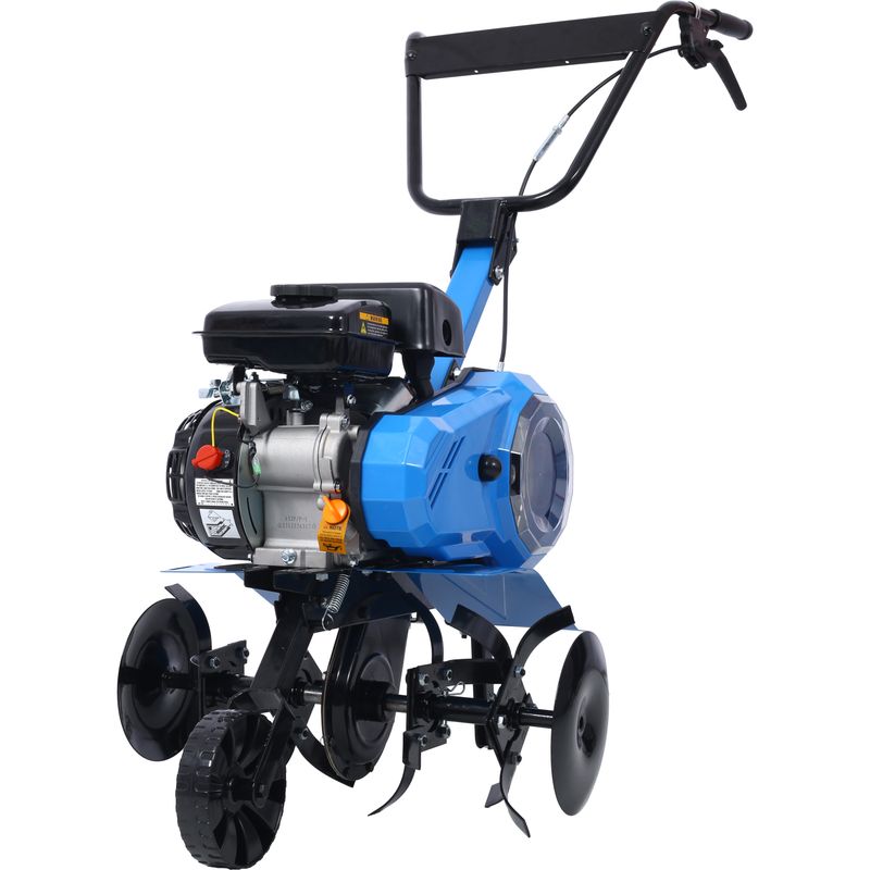 Gas-Powered 4-Cycle 2-in-1 Tiller And Cultivator,78.5cc With Handle 18IN TILL WIDTH,EPA Complaint_voghion.com