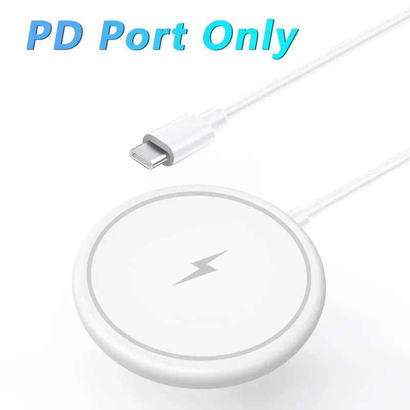 30W Magnetic Wireless Charger Pad For IPhone 15 14 13 12 11 Pro Max Mini Desktop Chargers USB A PD Magnetic Fast Charging_voghion.com