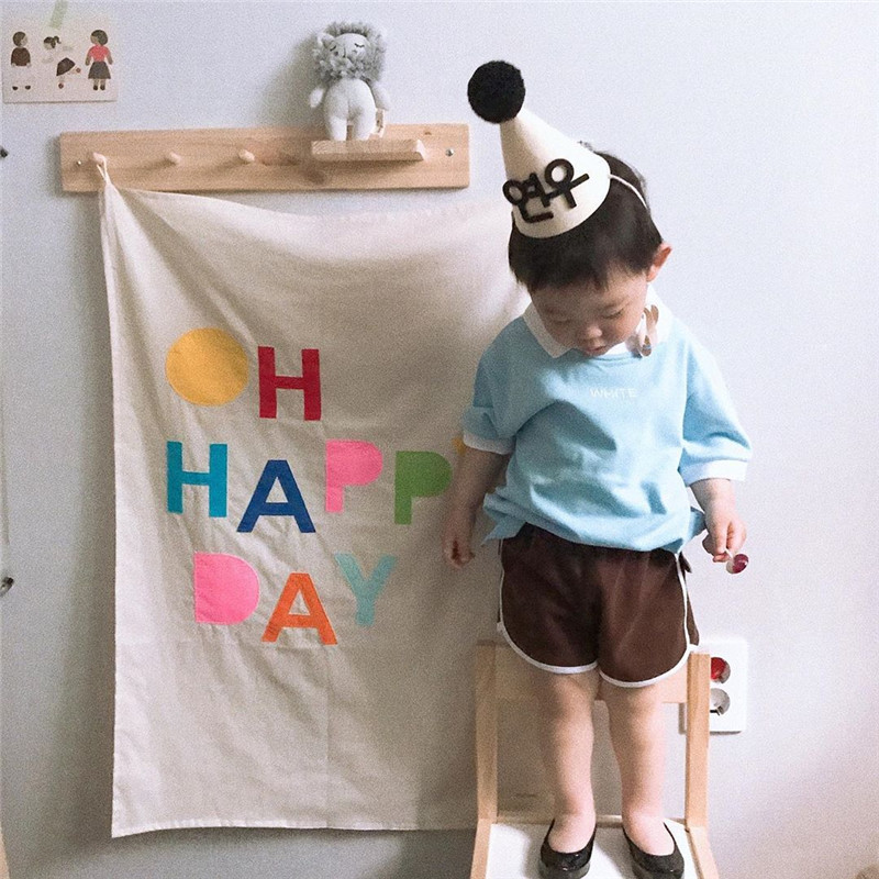 Oh Happy Day Cloth Baby Background Clothing Photography Placement Props_voghion.com