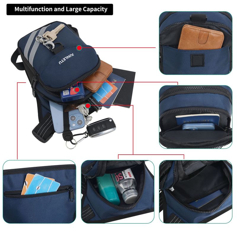 Nei Männer Këscht Bag Crossbody Multifunktionnelle Motorrad Been Bag, waasserdicht a grouss Kapazitéit_voghion.com