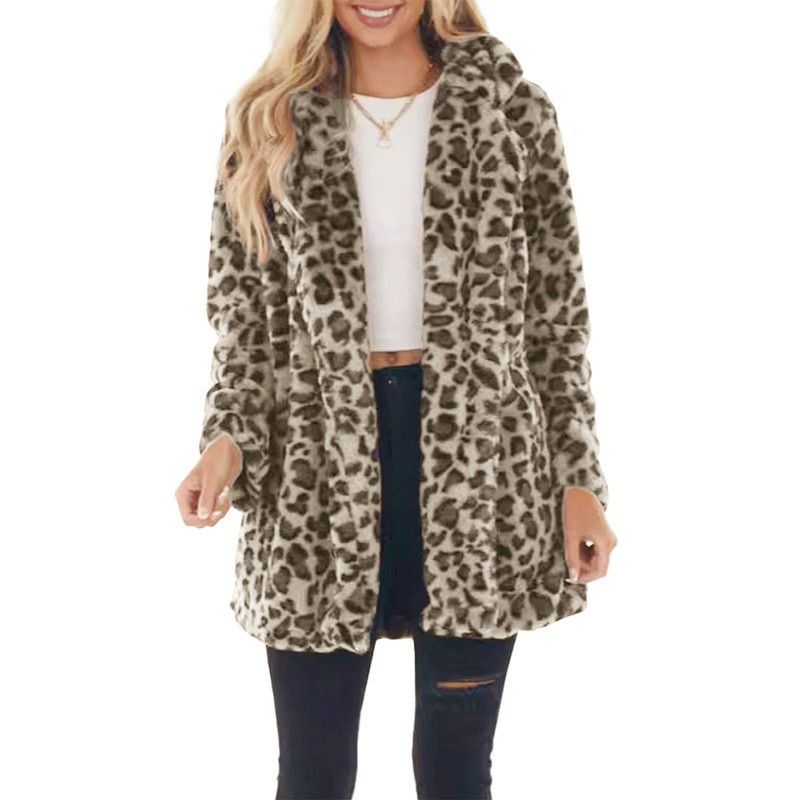 Cappotto in pelliccia sintetica con stampa leopardata da donna – Giacca oversize a maniche lunghe con tasche (7 colori, dalla S alla 5XL)_voghion.com
