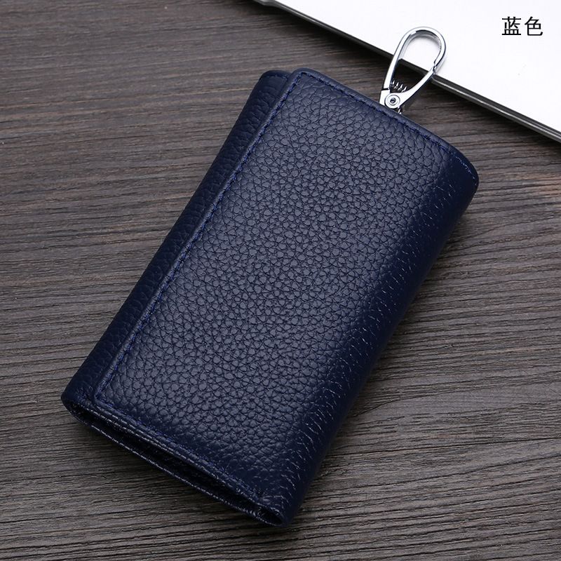 Genuine Leather Key Wallet For Men And Women, Multifunctional 70% Off Top Layer Cowhide Keychain Wallet, Fashionable_voghion.com