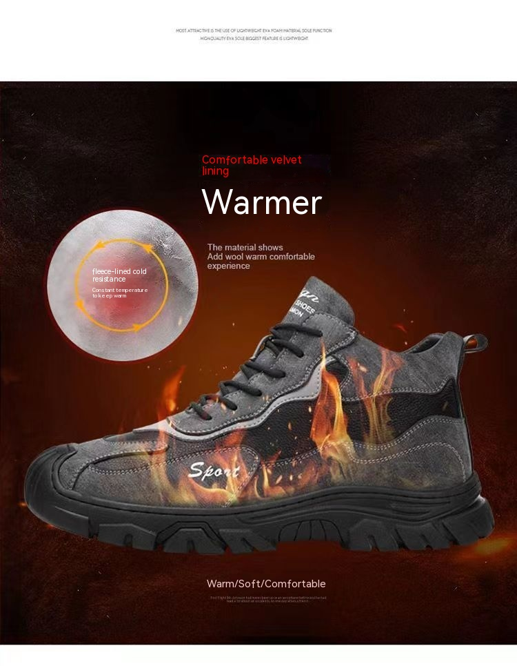 Man Comfortable Work Shoes Running Shoes Sneakers Mesh Footgear Footwear_voghion.com
