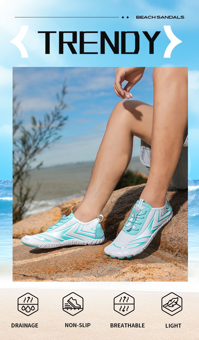 Scarpe da trekking leggere con tessuto traspirante ad asciugatura rapida e suola in gomma antiscivolo per trail running, sport acquatici e avventure all'aria aperta_voghion.com