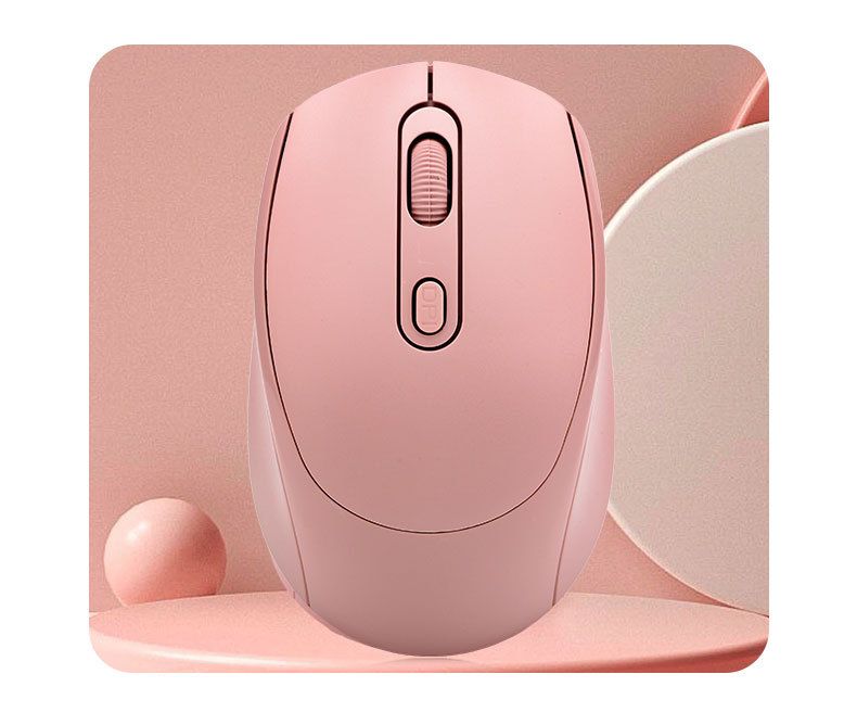 Ratón inalámbrico silencioso de modo dual, recargable, con 4 botones, Bluetooth y óptico ergonómico de 2,4 G, 1600 DPI ajustable, opciones multicolor_voghion.com