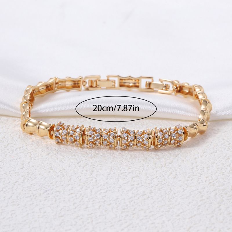 New Zircon Bamboo Bracelet Unisex Exquisite Full Diamond Inlaid Fashion Versatile Design_voghion.com