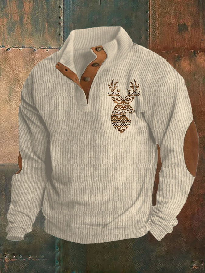 Felpa con cappuccio 3D da uomo con cappuccio polo da uomo con colletto alla coreana da cowboy occidentale stampato a caldo in digitale con fibbia_voghion.com
