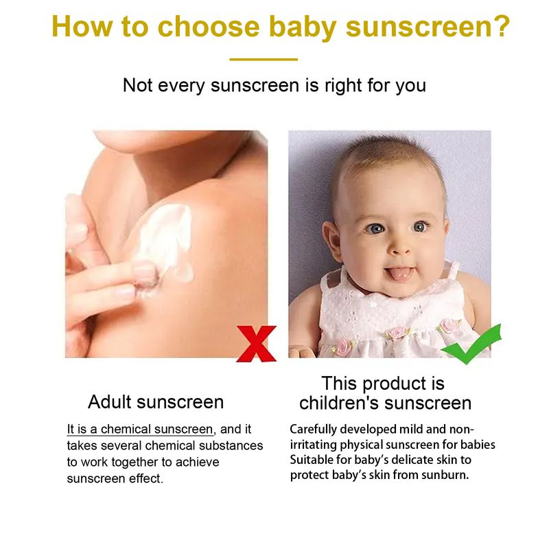 Crema protettiva per tutto il corpo, delicata e non irritante, anti-UV, rinfrescante per la pelle, per bambini, estate 2025_voghion.com