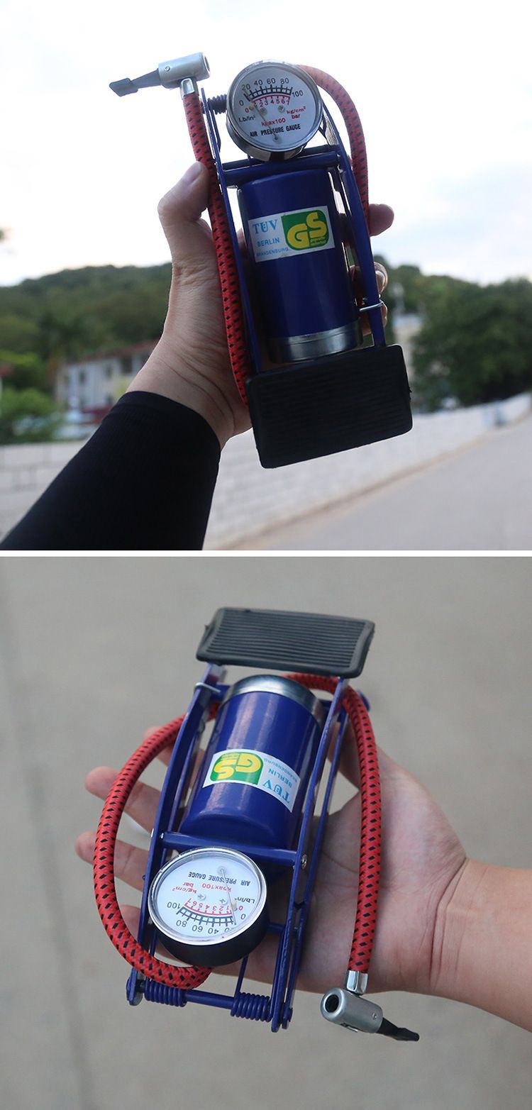 Mini Tragbare Hochdruck Fuß Verwenden Fuß-Betrieben Luftpumpe Für Auto_voghion.com