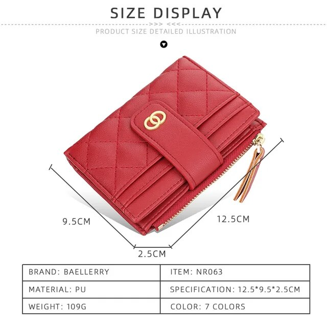 New Women Wallets Fashion PU Leather Top Quality Female Purse Short Card Holder Brand Wallet For Women_voghion.com