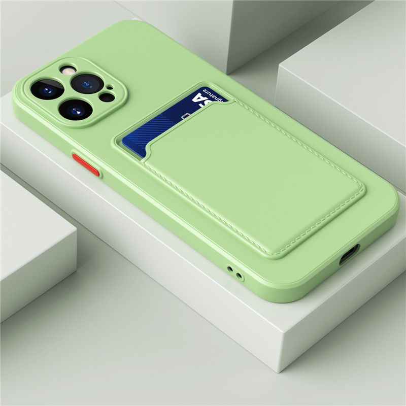 Luksusa karšu slota somas turētāja tālruņa futrālis iPhone 15 14 13 12 11 Pro Max 13Mini 15Plus XS XR XSMAX 7 8 6 Plus SE2022 TPU maka mīksts triecienizturīgs vāciņš_voghion.com