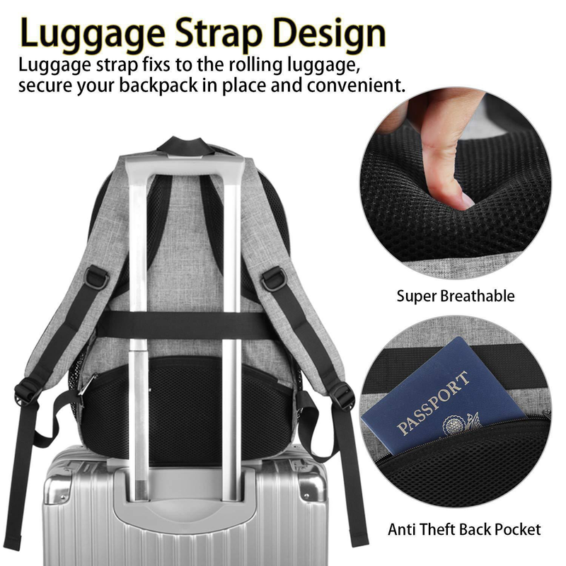 Computer-Rucksack, große Kapazität, multifunktionaler USB-Rucksack, Business-Laptop, Reise-Computertasche, Herren_voghion.com