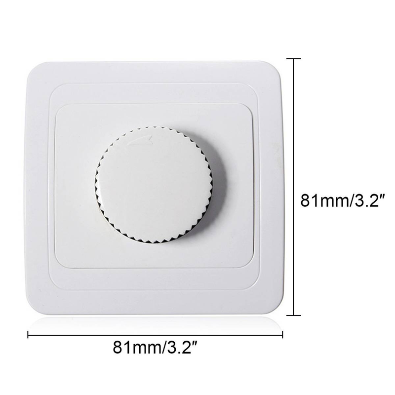LED-Dimmschalter, einstellbarer Helligkeitsregler, weiß, verschönern Sie Ihren Raum_voghion.com