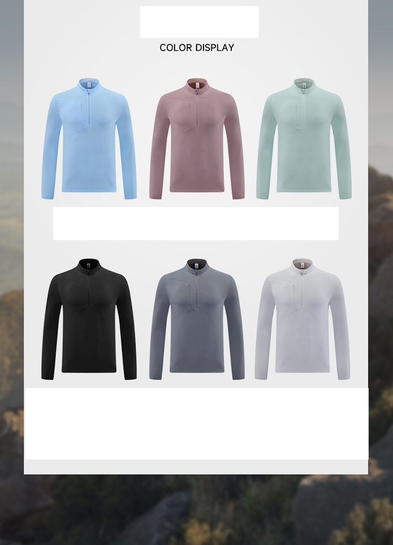 Abbigliamento da uomo Birdhouse Outdoor Primavera e Autunno Nuova felpa con mezza cerniera e colletto rialzato Giacca da uomo a maniche lunghe Pantaloni sportivi Top ad asciugatura rapida_voghion.com