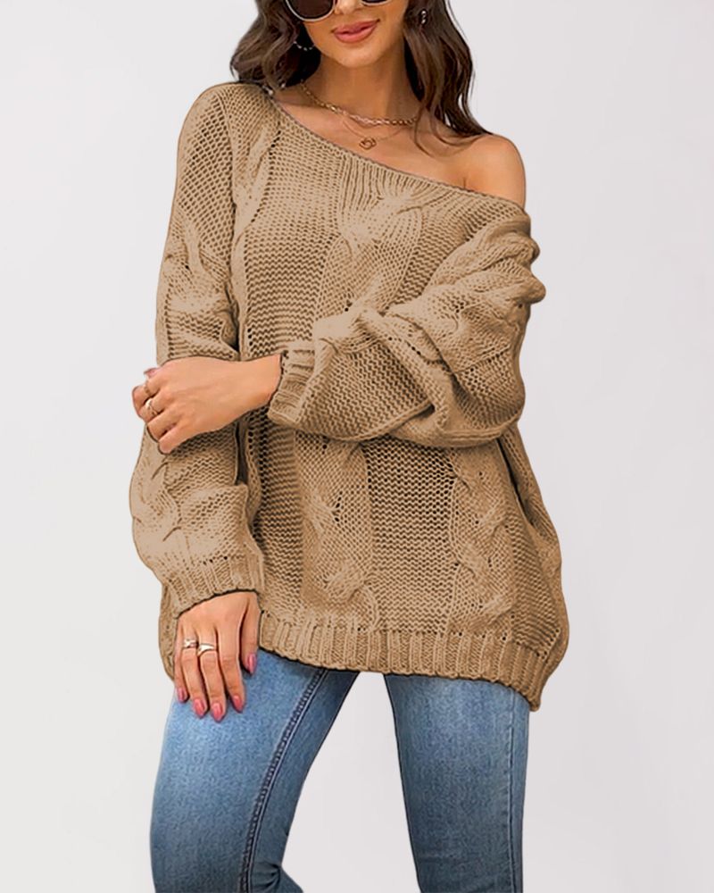 Lockerer Strickpullover mit V-Ausschnitt und Thousand Bird Grid-Muster, ärmellose Weste_voghion.com