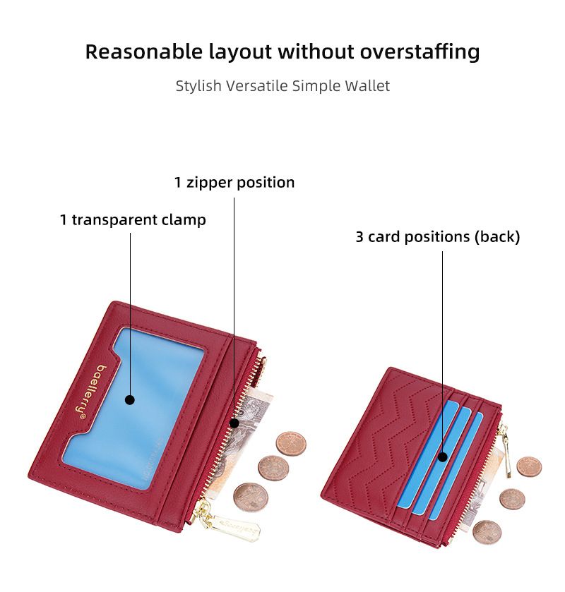 Passport Covers & Wallets New Ladies Card Holder Version Simple ID Card Holder Thin Bank Card Holder Coin Purse Wholesale_voghion.com