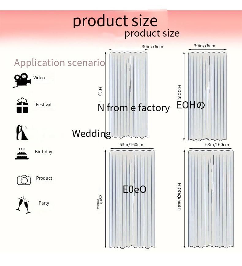 Sheer Curtain Scene Chair Back Mesh Party Ceiling Arrangement Drapery Decoration Supplies_voghion.com