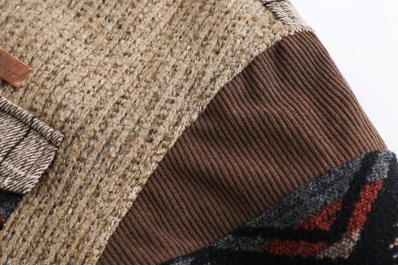 Eon Modish 25 Autumn New American Street Fashion Ethnic Style Patchwork Jacket Coat_voghion.com