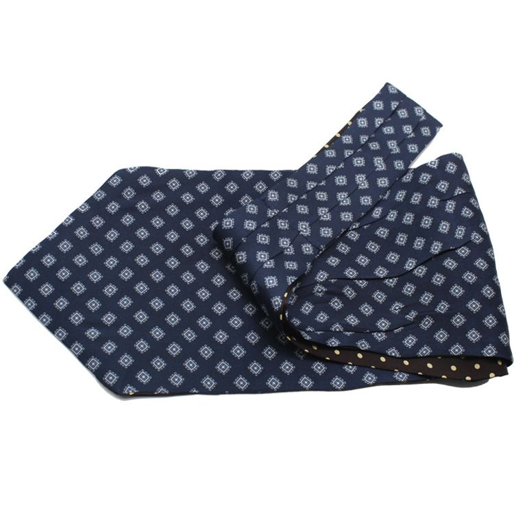 Modischer, doppelseitig bedruckter Halsschal aus Maulbeerseide im Paisley-Muster für Herren_voghion.com