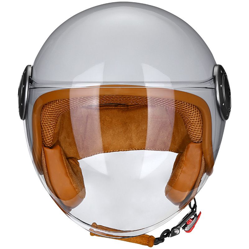 Motociklu elektriskā velosipēda braukšanas aizsargķivere, vīriešu un sieviešu pusķivere 201_voghion.com