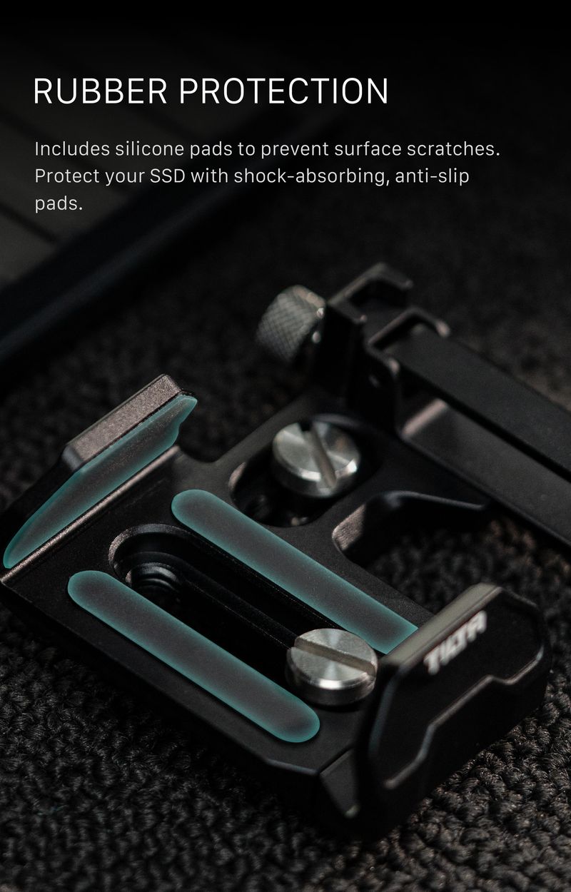 TA-USDH2-B Universal SSD Drive Holder V2 - Black TILTA Accessory Market_voghion.com