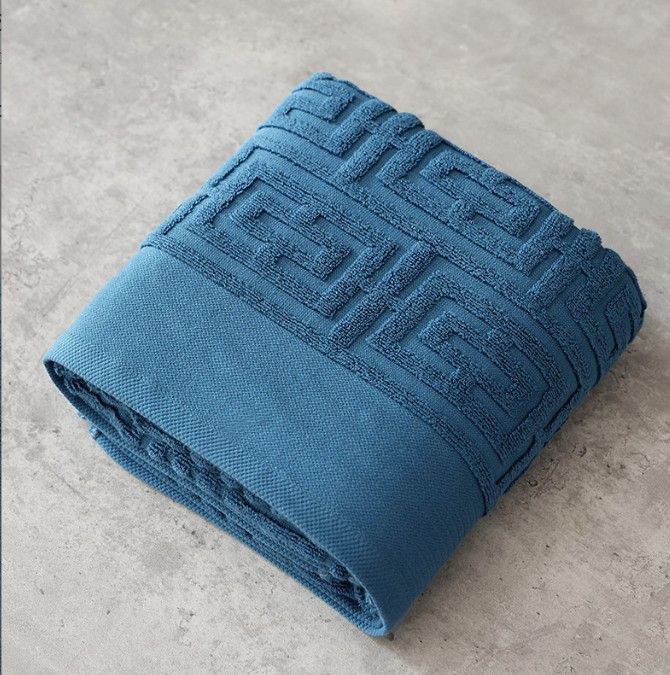 Set di asciugamani in cotone premium a 32 strati - Asciugamani da bagno e viso ultra morbidi, ad asciugatura rapida, di qualità alberghiera per casa, viaggio e spa (bianco/blu/grigio, 35x75 cm e 70x140 cm)_voghion.com