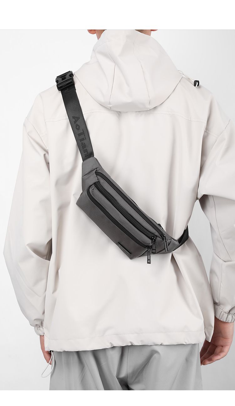 2024 Új érkezés Sports Leisure Ches férfi többfunkciós válltáska praktikus többcipzáras táska Outdoor_voghion.com