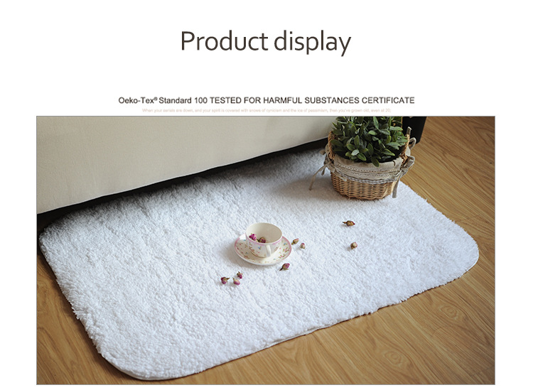 Tapete de banho luxuoso de pelúcia para hotel 90x60 cm - extra grande e grosso, 100% algodão, com revestimento antiderrapante_voghion.com