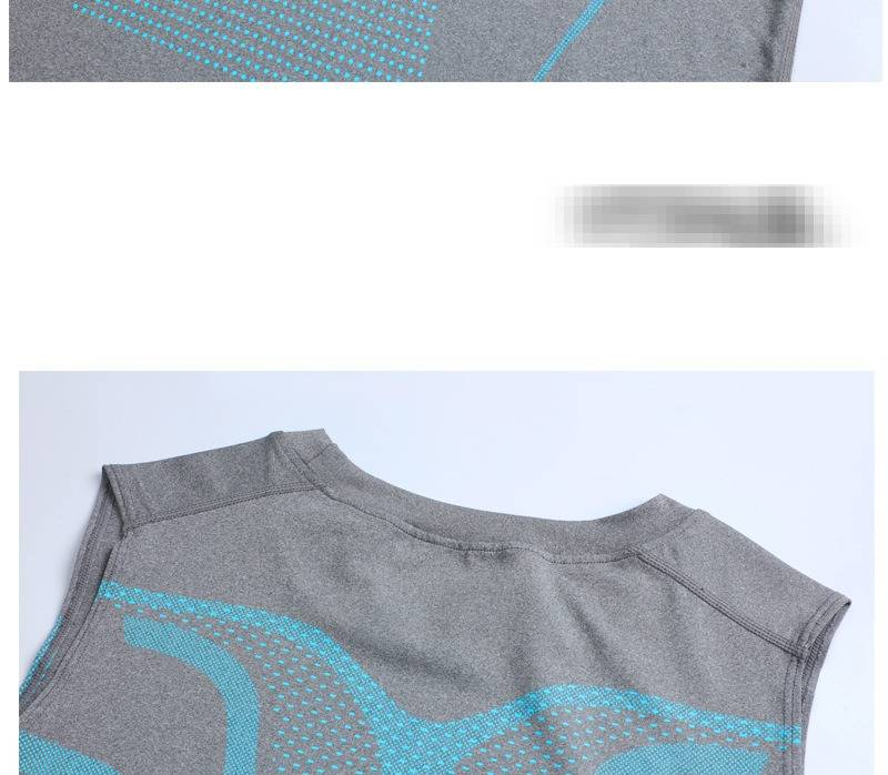 Men's Quick-Dry Sports T-Shirt - Breathable & Lightweight Running Gym Vest For Basketball Training & Workout (Black/White/Gray)_voghion.com