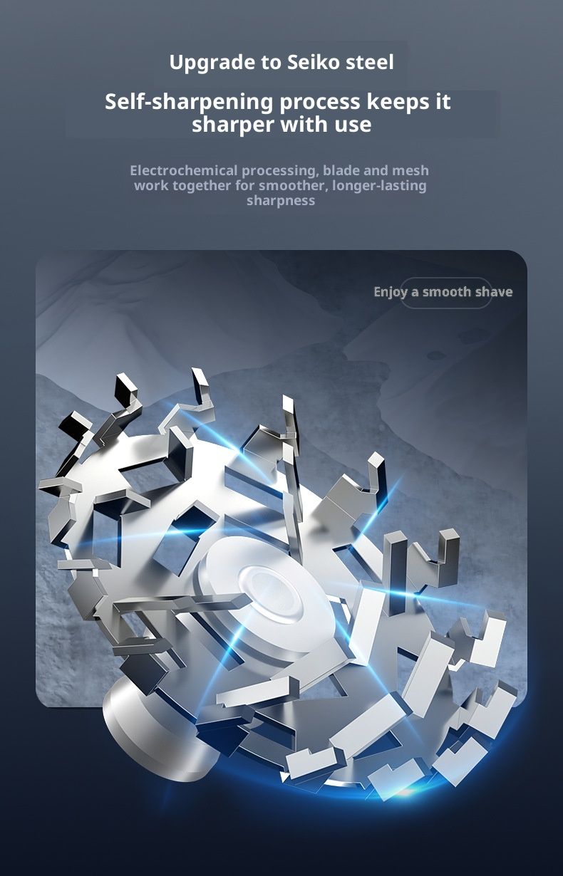 6-Blade / 28-Blade Rotary Electric Shaver – Ultra-Quiet USB Rechargeable Men's Razor With Floating Heads & Detachable Washable Blades_voghion.com