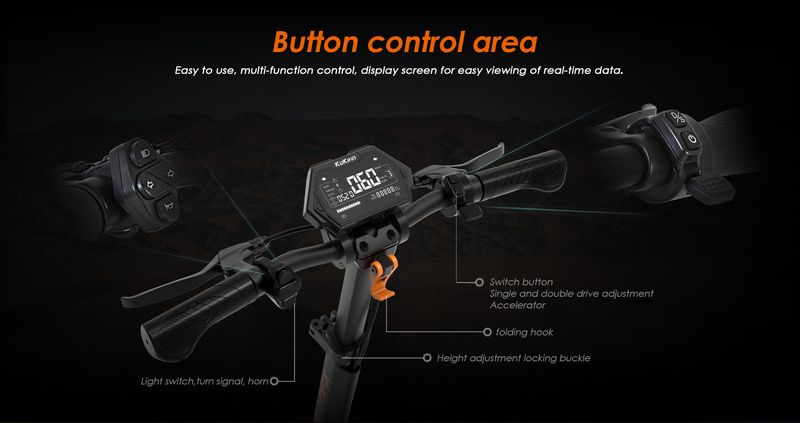 KuKirin G2 Master Adult Electric Scooter 52V 20.8Ah Foldable E-Scooter 1000W*2 Dual Motor 60km/h Max Speed 10 Inch Tires Off-road E-Scooter_voghion.com