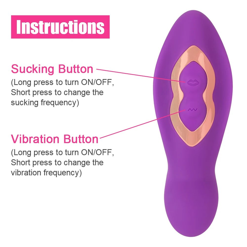 Vibrador con ventosa para clítoris, masajeador de punto G, estimulador de clítoris, consolador con succión oral y lingual, juguete sexual oris_voghion.com