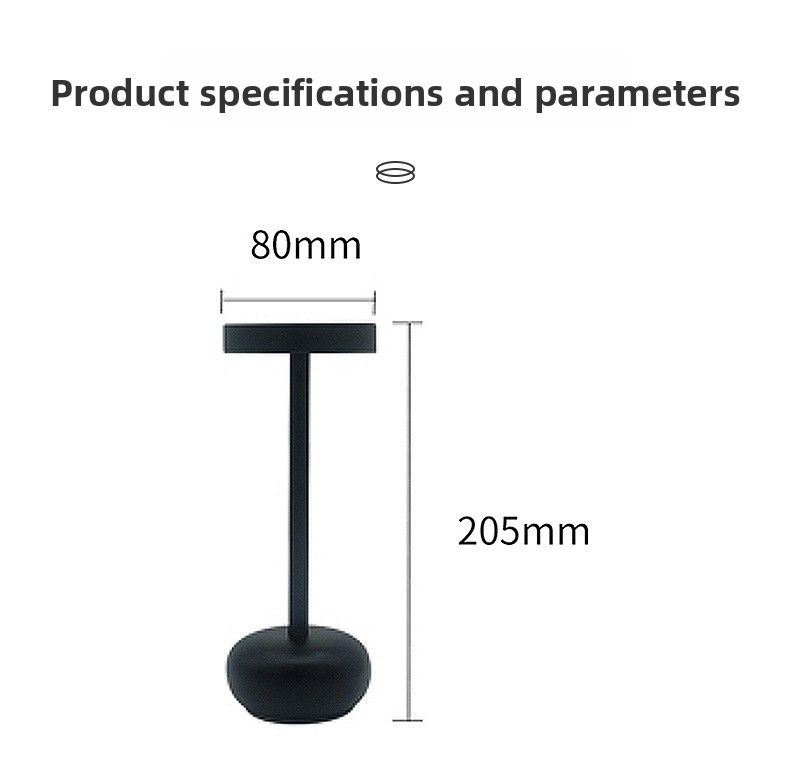 LED wiederaufladbare Metall Nachttisch High-End-Atmosphäre Nachtlicht Bar Outdoor Restaurant dekorative Tischlampe_voghion.com