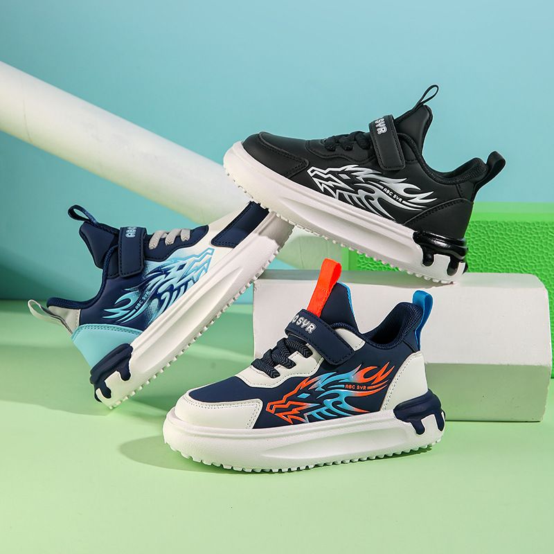 New Spring and Autumn 2025 Fashionable Breathable and Warm Boys' and Girls' Sports Shoes, Mid to Large Size, Trendy and Versatile Soft Sole Running_voghion.com