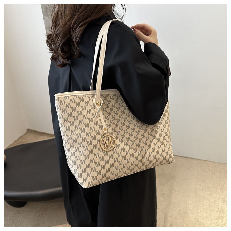 Borsa da ascellare grande da donna Do&thin - Borsa a tracolla alla moda per lavoro e uso quotidiano, morbida pelle PU con doppi spallacci_voghion.com