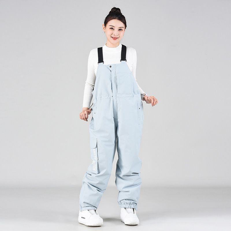 Pantaloni da sci unisex oversize invernali antivento da snowboard, termici, monopezzo_voghion.com