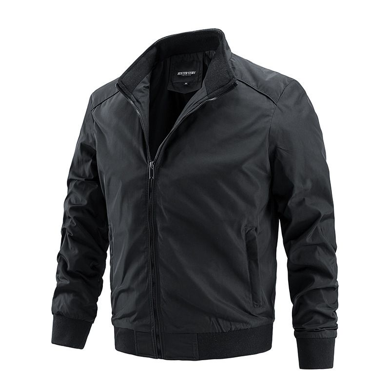 Men's thin spring and autumn jacket, oversized casual windbreaker, Korean version, trendy men's clothing_voghion.com
