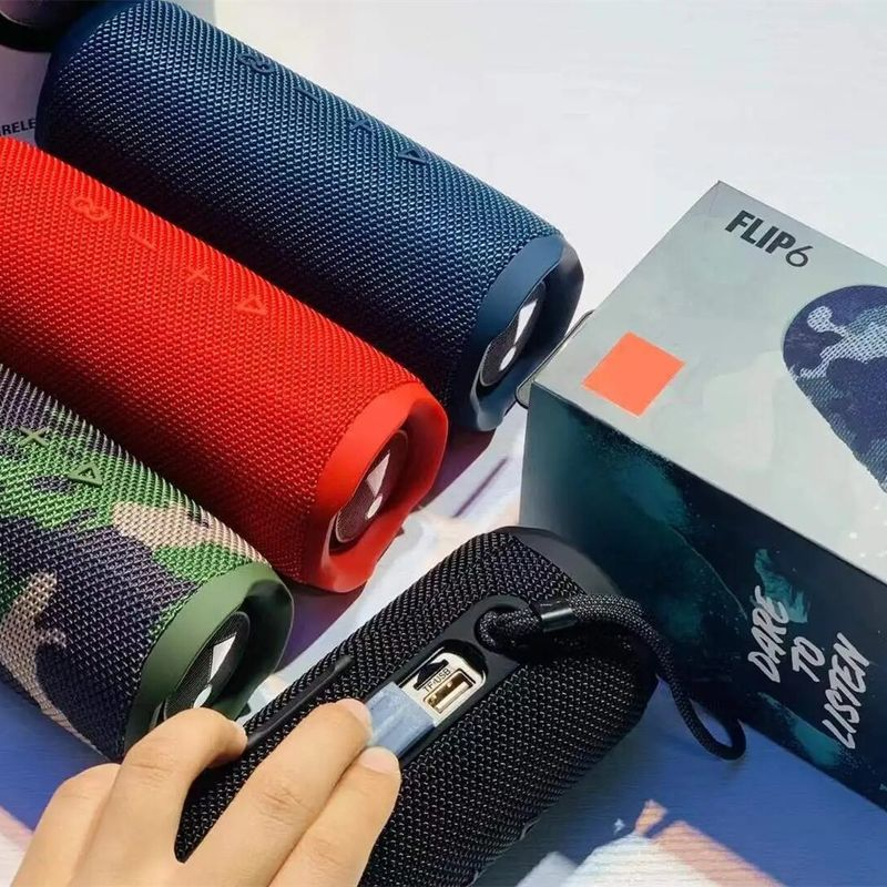 2023 Bluetooth Speaker Flip6 Multifunctional Outdoor Portable Subwoofer Wireless Home Mesh Double Speakers TWS Audio_voghion.com