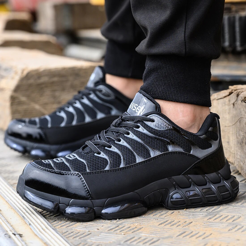 Mannen Vrouwen Veiligheid Anti-smash Anti-lek Ademend Lichtgewicht Werk Sneakers Onverwoestbare Schoenen Laarzen_voghion.com