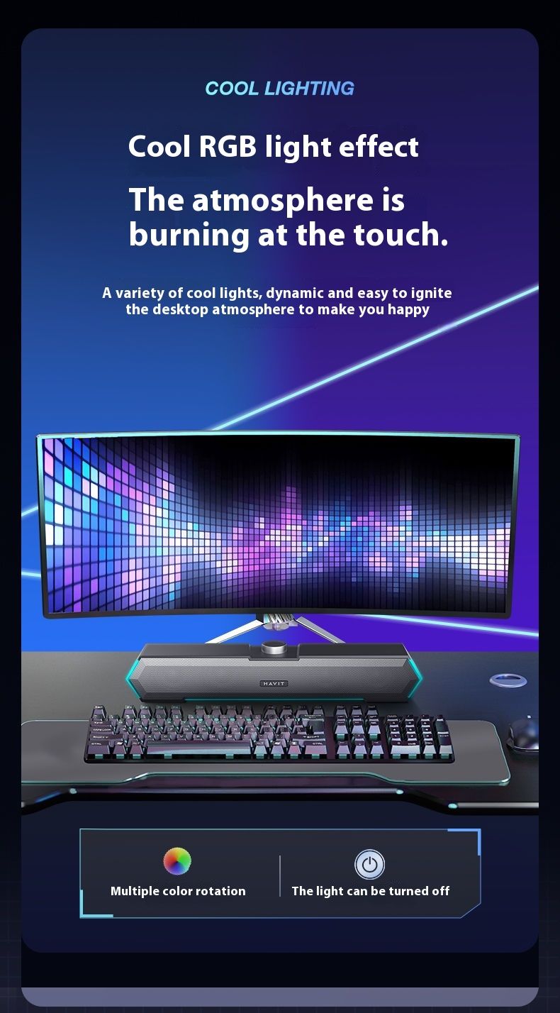 Hewitt Computer Audio, Computer, Home Desktop Laptop, Wired Speaker, Subwoofer, High-quality Audio_voghion.com