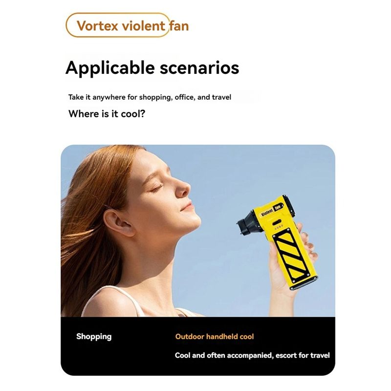 110000RPM Mini Turbo Jet Fan Air Turbofan High Speed Dust Cleaning Tool, Violent Blower Yellow_voghion.com
