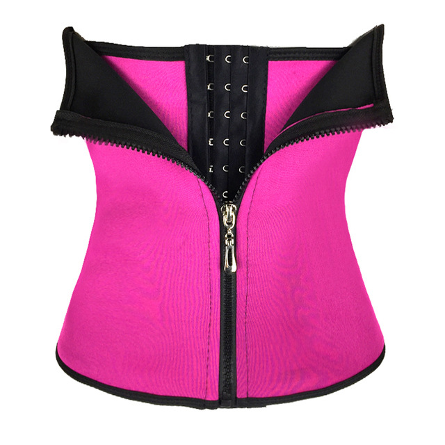fivela ajustável corpo moldando cinto de barriga palácio espartilho cinto de barriga com zíper_voghion.com