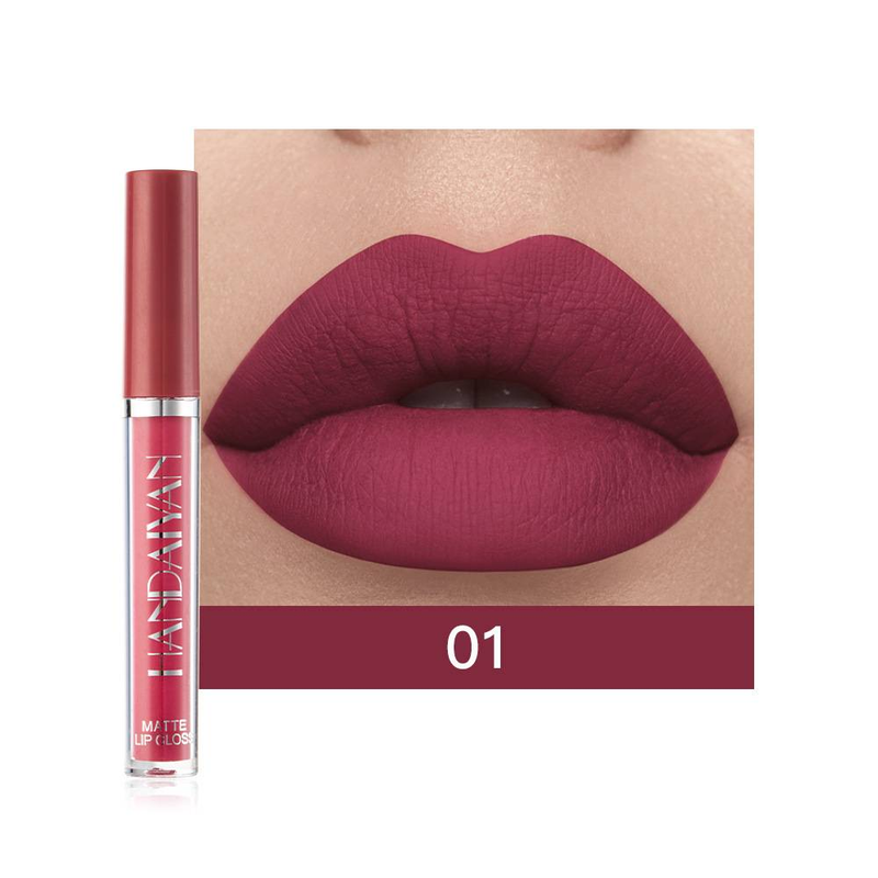 Matte lipstick waterproof non-stick cup 6 lip gloss gift box_voghion.com