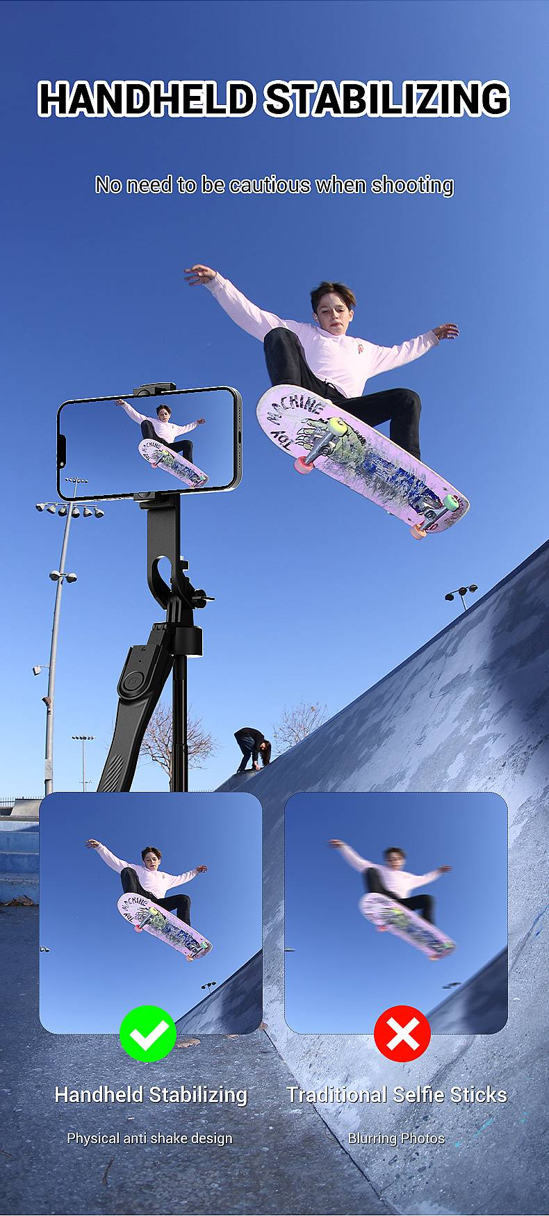 SelfieCom Selfie Stick K29 (2.15M+Bluetooth Remote Control+aluminum Alloy Tube+metal Keel Bracket)_voghion.com