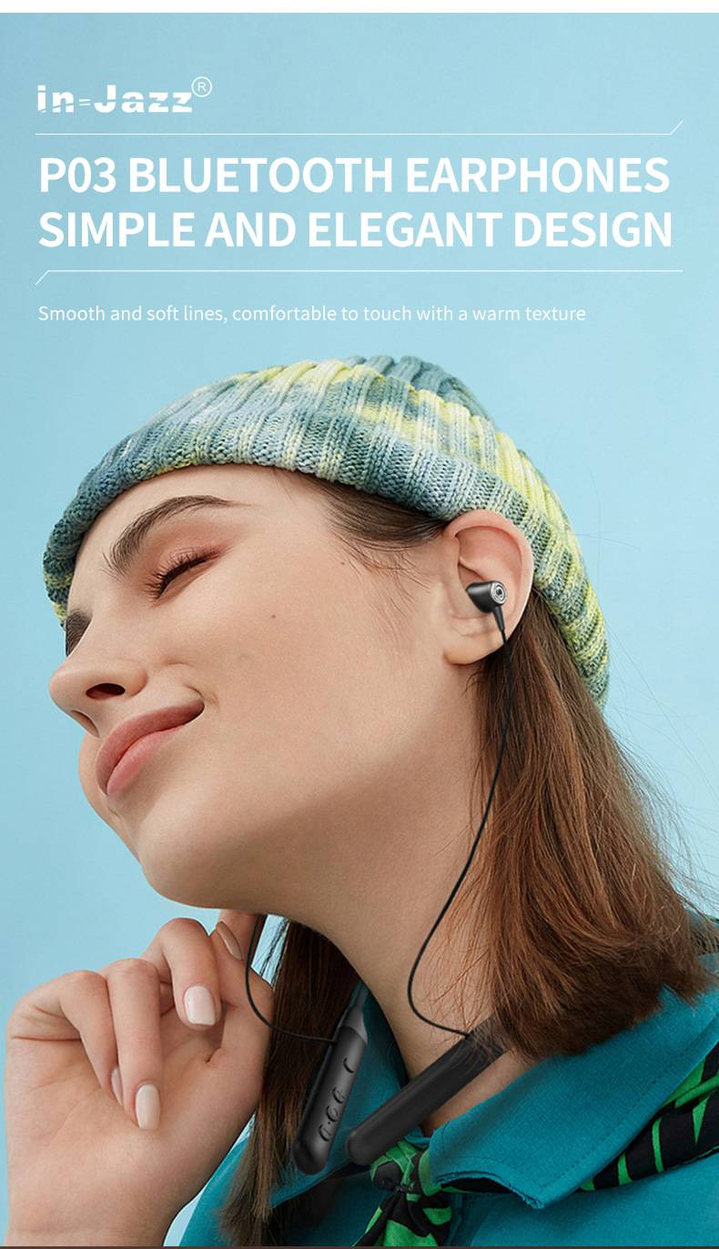 Bluetooth kaklasiksnas austiņas ar īpaši ilgu akumulatora darbības laiku skriešanai un sportam ar troksni slāpējošas bezvadu austiņas ausīs_voghion.com
