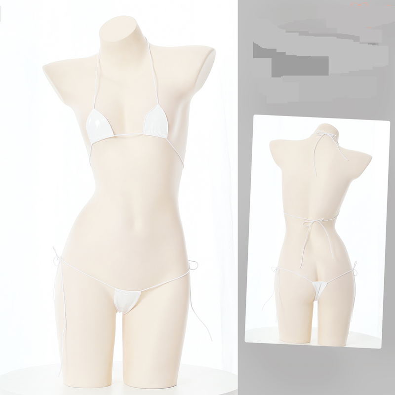 Body seductor para juegos de rol: mono elástico de látex con aberturas para mujer_voghion.com