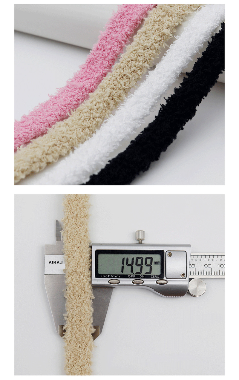 Lacci per scarpe da 1,5 cm, lacci per scarpe in peluche, carini, stile Ins, allacciati, piatti, in peluche, per scarpe casual in tela, accessori_voghion.com
