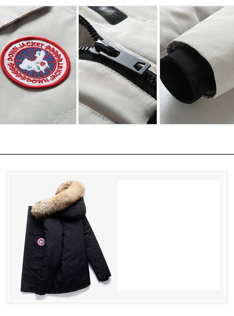Abbigliamento da uomo, parka da uomo autunno e inverno con cappuccio, collo in pelliccia spessa, cappotto in cotone, taglia grande, cappotto casual in cotone_voghion.com