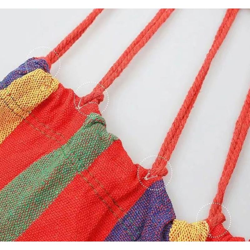 Anti-Tip Portable Camping Home Use Adult Outdoor Nap Children's Net Hammock Tied To Tree_voghion.com
