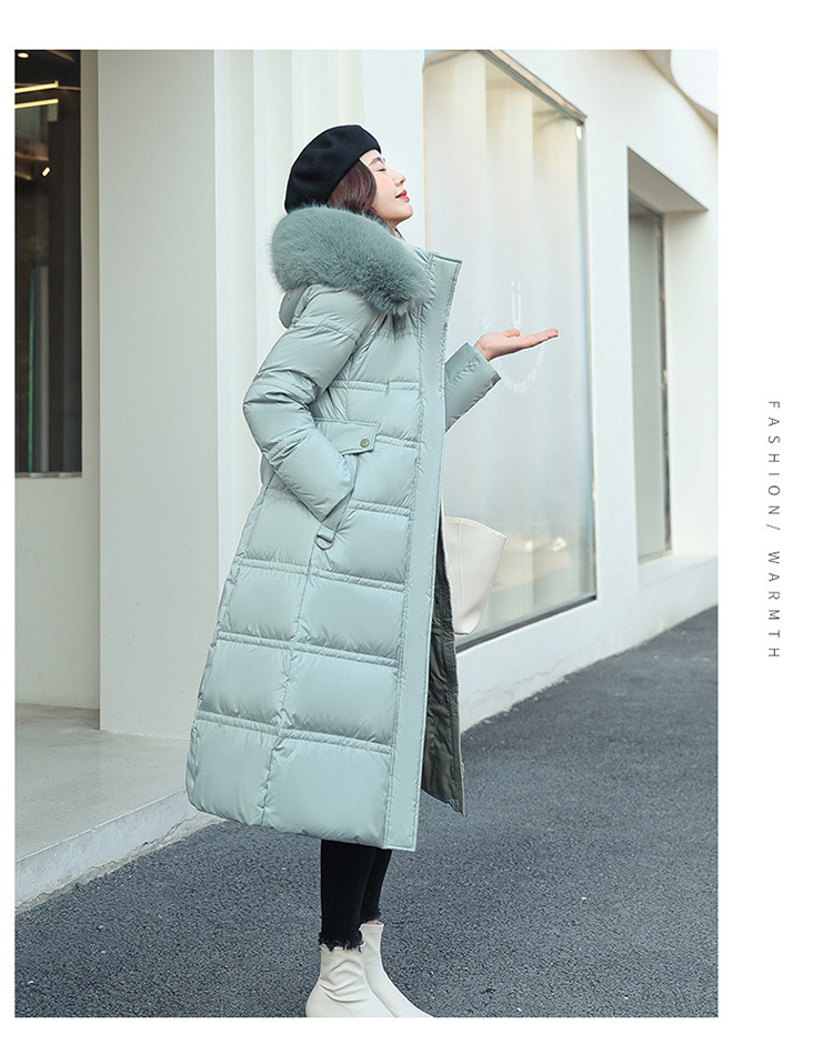 Parka para mujer, abrigos de invierno para mujer, chaqueta de invierno con pelo largo y pesado, cinturón para cultivar la moralidad, abrigo para mujer 2022 8603_voghion.com